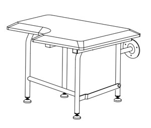 Elcoma 61-PA2802WLEG Almond Padded 28" x 21" Adult Fold Down L-Shaped Shower Seat with Legs - Left Handed