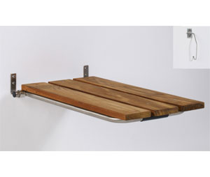 Elcoma 70-TK1528 15" x 28" Takewood Flip Up Tub Seat