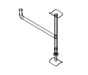 Elcoma 96-99T Stainless Steel Toilet Tissue Holder for 1.25" Diameter Flip-Up Safety Rails