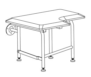 Elcoma 60-PO2620WLEG-ORB 26" x 21" Elite Series Adult Fold Down L-Shaped Shower Seat with Legs - Right Handed - White HDP Seat with Oil Rubbed Bronze Legs