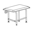 Elcoma 63-PA1802WLEG-ORB 18" x 14.5" Junior Fold Down Rectangle Shower Seat with Legs - Almond Padded Seat with Oil Rubbed Bronze Legs