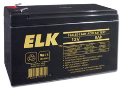 ELK 1280 Sealed Lead Acid Battery - 12 Volts