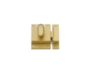 Emtek 2270US4 Traditional, Cabinet Latch, 1-3/8" Projection, Satin Brass