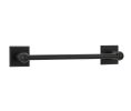 Emtek 230211MB Sandcast Bronze Bath Hardware, Towel Bar, 3-5/8" Projection, Rosete #1, Medium Bronze