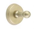 Emtek 23081TWB Sandcast Bronze Bath Hardware, Single Hook, 2-3/4" Projection, Rosete #1, Tumbled White Bronze