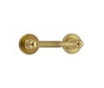 Emtek 2605DISKUS7 Traditional Brass Bath Hardware, Paper Holder - Spring Rod Style, 3-3/8" Projection, 6" CTC, Rosete Disk, French Antique