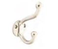 Emtek 2606US14 Traditional Brass Bath Hardware, Robe Hook, 2-5/8" Projection, Polished Nickel
