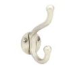 Emtek 2606US15 Traditional Brass Bath Hardware, Robe Hook, 2-5/8" Projection, Satin Nickel