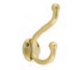 Emtek 2606US4 Traditional Brass Bath Hardware, Robe Hook, 2-5/8" Projection, Satin Brass