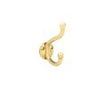 Emtek 2606US7 Traditional Brass Bath Hardware, Robe Hook, 2-5/8" Projection, French Antique