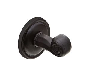 Emtek 270615MB Tuscany Bronze Bath Hardware, Single Hook Option, 1" Dimension, 2-3/4" Projection, Rosete #15, Medium Bronze