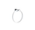 Emtek 2801DISKUS10B Modern Brass Bath Hardware, Towel Ring, 2-5/8" Projection, Rosete Disk, Oil Rubbed Bronze