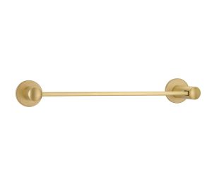 Emtek 28021NEOUS15 Modern Brass Bath Hardware, Towel Bar, 3-3/8" Projection, 18" CTC, Rosete Neos, Satin Nickel