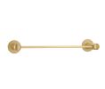 Emtek 28021DISKUS10B Modern Brass Bath Hardware, Towel Bar, 3-3/8" Projection, 18" CTC, Rosete Disk, Oil Rubbed Bronze