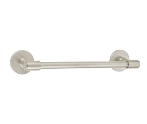 Emtek 29028URBANUS4 Transitional Brass Bath Hardware, Towel Bar, 3-3/8" Projection, 30" CTC, Rosete Urban Modern, Satin Brass