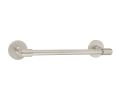 Emtek 29025DISKUS10B Transitional Brass Bath Hardware, Towel Bar, 3-3/8" Projection, 12" CTC, Rosete Disk, Oil Rubbed Bronze