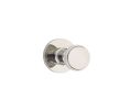 Emtek 2909DISKUS14 Transitional Brass Bath Hardware, Single Hook, 2-7/8" Projection, Rosete Disk, Polished Nickel