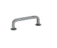 Emtek 76021SS Wrought Steel San Carlos Fixed Pull, 1-1/2" Projection, 3-1/2" CTC, Satin Steel