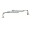 Emtek 76023SS Wrought Steel Normandy Fixed Pull, 1-1/2" Projection, 3-1/2" CTC, Satin Steel
