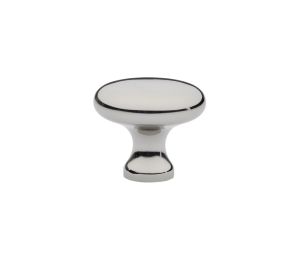 Emtek 86013US14 Traditional, Providence Cabinet Knob, 1" Diameter, 1" Projection, Polished Nickel
