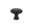 Emtek 86013US19 Traditional, Providence Cabinet Knob, 1" Diameter, 1" Projection, Flat Black