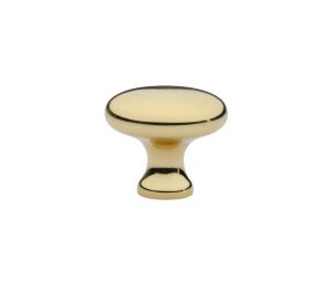 Emtek 86013US3NL Traditional, Providence Cabinet Knob, 1" Diameter, 1" Projection, Unlacquered Brass