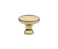 Emtek 86013US3 Traditional, Providence Cabinet Knob, 1" Diameter, 1" Projection, Polished Brass