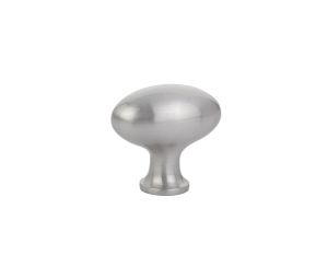 Emtek 86124US15 Traditional, Egg Cabinet Knob, 1-3/4" Dimension, 1-5/8" Projection, Satin Nickel