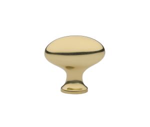 Emtek 86124US3NL Traditional, Egg Cabinet Knob, 1-3/4" Dimension, 1-5/8" Projection, Unlacquered Brass