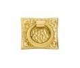 Emtek 86040US3NL Arts & Crafts, Hammered Ring Pull, Unlacquered Brass