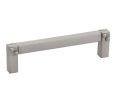 Emtek 86043US15 Arts & Crafts, Mortise & Tenon Pull, 1-1/8" Projection, 3" CTC, Satin Nickel