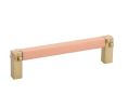 Emtek 86043US3NL Arts & Crafts, Mortise & Tenon Pull, 1-1/8" Projection, 3" CTC, Unlacquered Brass