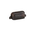 Emtek 86049US10B Arts & Crafts, Hammered Bin Pull, 1" Projection, 3" CTC, Oil Rubbed Bronze