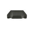 Emtek 86050FB Sandcast Bronze Bin Pull, 1" Projection, 4" CTC, Flat Black Bronze