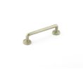 Emtek 86054TWB Sandcast Bronze Rod Pull, 1-1/4" Projection, 3" CTC, Tumbled White Bronze