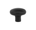Emtek 86057FB Sandcast Bronze Round Knob, 1" Diameter, 1" Projection, Flat Black Bronze