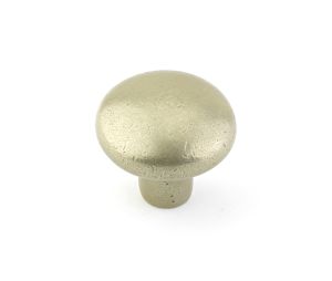 Emtek 86117TWB Sandcast Bronze Round Knob, 1-3/4" Diameter, 1-1/2" Projection, Tumbled White Bronze