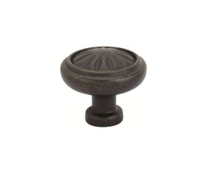 Emtek 86092MB Tuscany Bronze Round Knob, 1-1/4" Diameter, 1-1/4" Projection, Medium Bronze