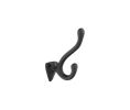 Emtek 86106FB Sandcast Bronze Bath Hardware, Robe Hook, 2-1/2" Projection, Flat Black Bronze