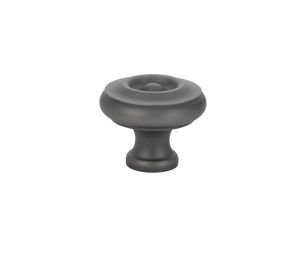 Emtek 86114US15A Traditional, Waverly Knob, 1" Diameter, 1" Projection, Pewter