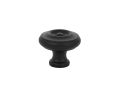 Emtek 86201US19 Traditional, Waverly Knob, 1-3/4" Diameter, 1-1/2" Projection, Flat Black