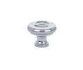 Emtek 86201US26 Traditional, Waverly Knob, 1-3/4" Diameter, 1-1/2" Projection, Polished Chrome