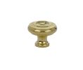 Emtek 86201US3 Traditional, Waverly Knob, 1-3/4" Diameter, 1-1/2" Projection, Polished Brass