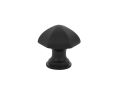 Emtek 86119US19 Traditional, Hex Cabinet Knob, 1-1/8" Diameter, 1" Projection, Flat Black