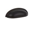Emtek 86123US10B Traditional, Cup Pull, 1-1/8" Projection, 3" CTC, Oil Rubbed Bronze