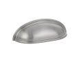 Emtek 86123US15 Traditional, Cup Pull, 1-1/8" Projection, 3" CTC, Satin Nickel