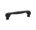 Emtek 86125US19 Traditional, Rope Pull, 1-1/4" Projection, 3" CTC, Flat Black