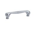 Emtek 86125US26 Traditional, Rope Pull, 1-1/4" Projection, 3" CTC, Polished Chrome