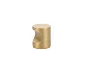 Emtek 86150US3NL Contemporary, Finger Pull, 7/8" Dimension, 1" Projection, Unlacquered Brass