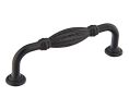 Emtek 86218FB Tuscany Bronze Fluted Fixed Pull, 1-1/2" Projection, 3" CTC, Flat Black Bronze
